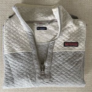Vineyard Vines Two-Tone Quilted Pullover